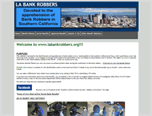 Tablet Screenshot of labankrobbers.org